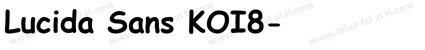 Lucida Sans KOI8字体转换